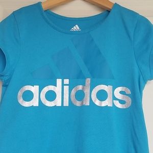 Adidas Girls Logo Top Bright Blue